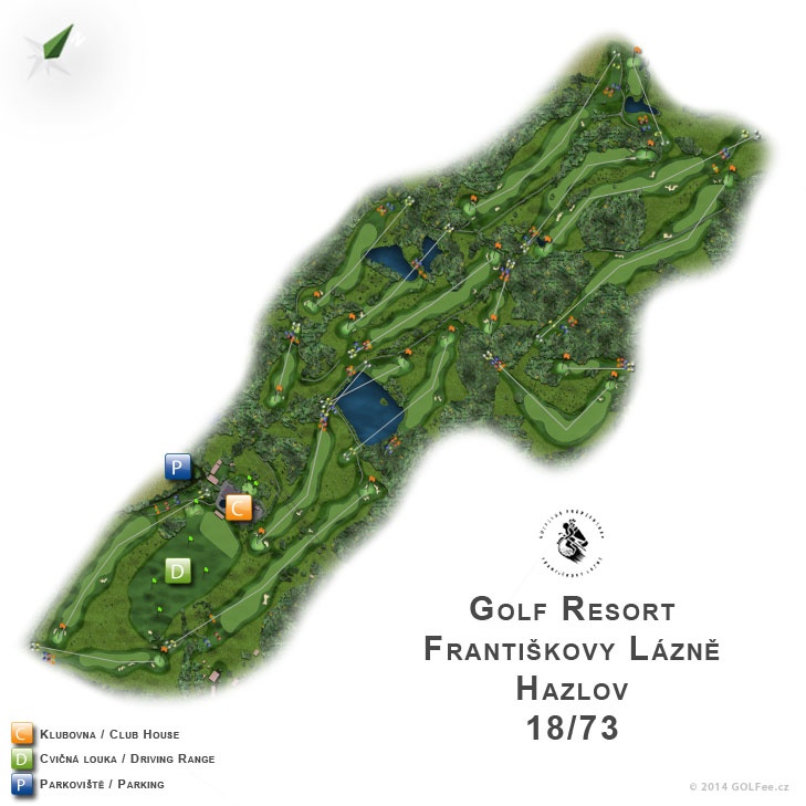 Golf Františkovy Lázně - Hazlov - Map