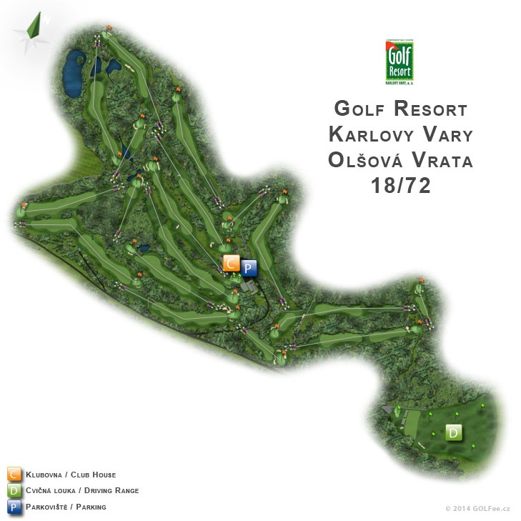 Golf Resort Karlovy Vary - Map