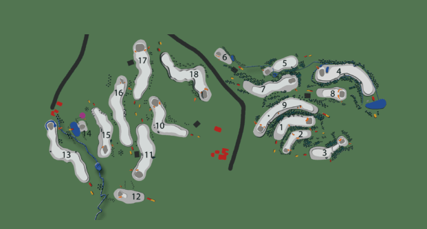 Golf Stiftland - Map